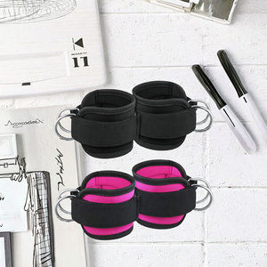 Vente flash : Sangle de cheville en néoprène antidérapante et respirante, unisexe, pour la musculation, avec anneau en D, sangle réglable pour la salle de sport, la remise en forme, la machine à câbles - Product Image 3