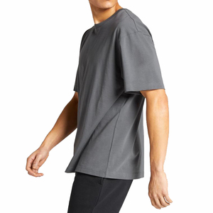 Hombres de alta calidad 100% algodón ecológico Anti-UV Casual verano manga corta Camisetas cuello redondo con opciones personalizables - Product Image 5