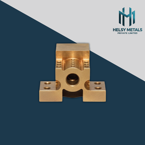 ชิ้นส่วนทองเหลืองทองแดงที่ผลิตด้วยเครื่องจักร VMC คุณภาพสูง รูยึดที่แม่นยำและดีไซน์ที่แข็งแรงทนทานสำหรับงานวิศวกรรมอุตสาหกรรม - Product Image 1