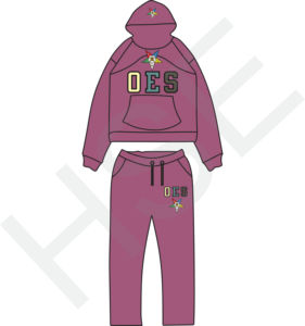 Survêtement OES personnalisé |   Ensemble sweat-shirt et pantalon brodés multicolores - Product Image 2