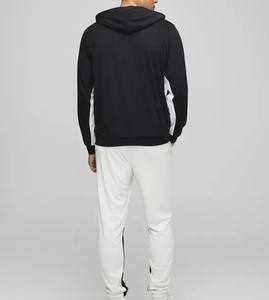 Chándal de estilo de lujo Essentials Sudadera con capucha y pantalones para hombres Cremallera completa con bolsillos laterales Ropa informal Color doble Transpirable - Product Image 6