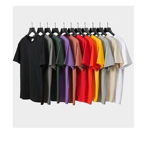 T-shirt uni pour homme en tissu éponge 100% coton de haute qualité 220 GSM, taille plus, respirant, anti-boulochage, impression par sublimation personnalisée - Product Image 1