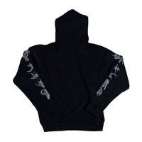 Sudadera con capucha y cremallera completa personalizada con pedrería para hombre, 100% algodón polar, transpirable, ropa de invierno a la moda, personalizable