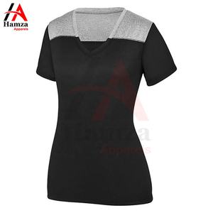 Nueva camiseta de llegada para mujer, cuello redondo, mangas cortas comprimidas, camiseta de alta calidad de Color sólido liso para mujer - Product Image 2