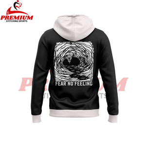 Sweat à capuche unisexe à double fermeture éclair Heavyweight Oversized Blank Zip up Cotton Men's Hoodie - Product Image 3