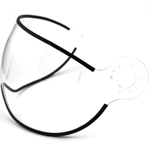 Momo Thiết kế phổ quát 1,5mm dày trong suốt chống xước Visor thermoforming điều trị trực tiếp áp dụng PC xe máy Mũ bảo hiểm - Product Image 3
