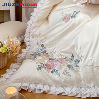 Ensemble de literie de luxe pour lit queen, tissé de qualité supérieure, avec housse de couette douce, 300 fils/cm², utilisable toute l'année