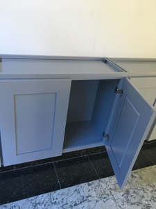 Gabinete de Cocina SANYANG Estilo Americano RTA de Madera Maciza Shaker Gris con Diseño de Cajones - Product Image 2