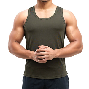 2025 personnalisé hommes sans manches Gym débardeur coupe ample Top vente 100% coton avec Polyester & Spandex Vintage Fitness Style - Product Image 2