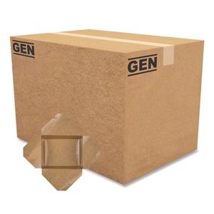 GEN KS10121 54 Oz. Caja de Papel Reutilizable para Llevar, Color Kraft, Forma Cuadrada, 200/Caja, para Alimentos, Laminación Mate, Grabado en Relieve Incluido - Product Image 1