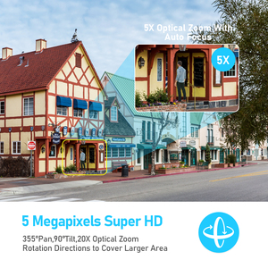 JideTech-cámara de <span class=keywords><strong>seguridad</strong></span> ip de 5Mp y 2,5 pulgadas, uniforme de Metal, Ptz, Cctv, Domo con Audio y vigilancia Ip - Product Image 2