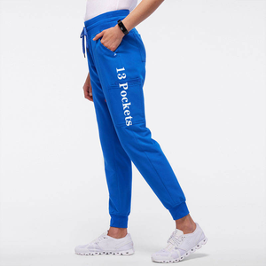 กางเกงสครับทางการแพทย์สำหรับผู้หญิงกางเกงผ้าขนแกะระบายอากาศได้แบบลำลองมี13กระเป๋ากางเกงผ้านุ่มสำหรับพยาบาล - Product Image 1