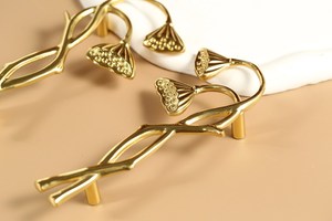 Lotus root cabinet handle knob pull drawer for home dresser door cabinet furniture decorative <b>kitchen</b> wardrobe handle knobs 2024 - Product Image 2