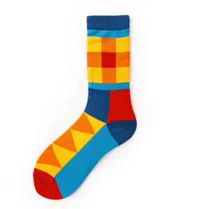 Custom Printed logo High Quality <b>Socks</b> For <b>Men</b> 100% Cotton Breathable Soft and Warmth Trendy Stretchable Mid Length <b>Men</b> <b>Socks</b> - Product Image 3