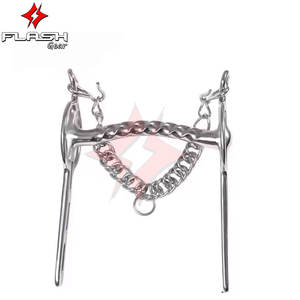 Broca de conducción Liverpool de alta calidad con boca recta Acolchado suave Tachuela ecuestre Broca de anillo suelta de acero inoxidable Alemán - Product Image 3