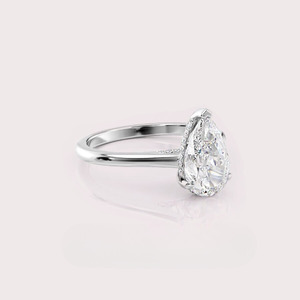 Anillo Solitario con Diamante Cultivado en Laboratorio Certificado por IGI, Plata de Ley 925 Sólida, Chapado en Rodio, Estilo Étnico - Product Image 4