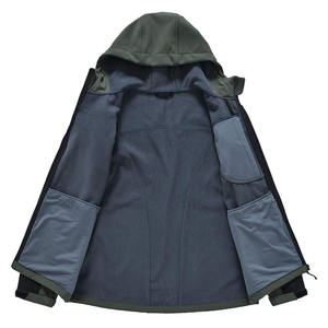 Veste Softshell à la mode pour hommes de haute qualité imperméable coupe-vent chaud demi Polyester vêtements de travail en plein air avec fermeture à glissière - Product Image 5