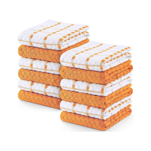 <b>Cheap</b> Wholesale Dish <b>Towels</b> Striped Cotton Kitchen <b>Towels</b> Rectangle Eco Friendly Machine Washable Soft Cotton 17x28cm 220 Gsm - Product Image 5