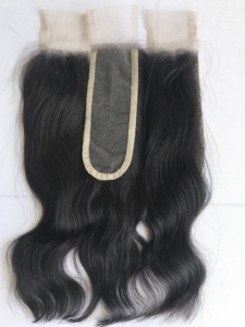 Cheveux naturels ondulés de qualité supérieure, non traités, 14 pouces, avec closure transparente 2x6, provenant d'un seul donneur, vente en gros, fournisseur indien - Product Image 5