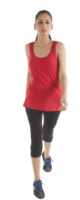 Hauts de sport pour femmes Razor Back Yoga Exercise en coton biologique, grandes tailles, respirants, écologiques, extensibles dans quatre directions, antibactériens