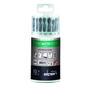 Set di Punte HSS Alpen Sprint Master, 19 Pezzi - Product Image 1