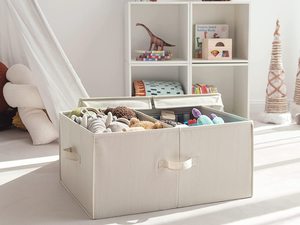 New Folding <b>Storage</b> <b>Basket</b> Foldable Linen <b>Storage</b> Box Bins <b>Fabric</b> Office Bedroom Closet Toys Laundry <b>Basket</b> OEM - Product Image 5