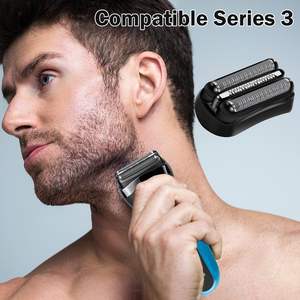 Têtes de rasoir de rechange à double lame pour rasoir électrique rotatif, utilisation humide et sèche sur le visage - Product Image 4