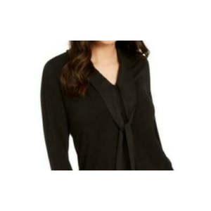 Camicia in Seta Stile BOHO da Donna Charter Club XL con Top Annodabile, Fantasia Floreale/a Pois/a Righe/Tinta Unita, Ideale per l'Ufficio e l'Autunno - Product Image 2