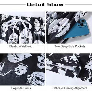 Pantalones cortos de baloncesto en blanco de algodón liso personalizados/pantalones cortos de baloncesto hechos con material completamente transpirable - Product Image 5