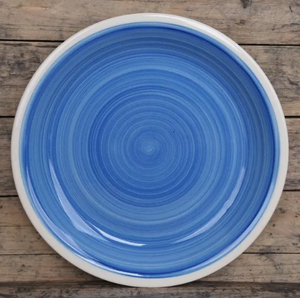 Cuenco de cerámica grande de tendencia para el hogar, Hotel y restaurante, utensilios de cocina, cuenco para servir Chocolate, cuencos de cerámica de forma redonda de Color azul - Product Image 5