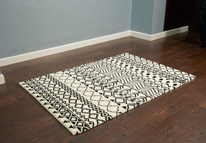 Wonders Handcrafted Modern <b>Boho</b> Wool <b>Rug</b> Artistic Expression Home Handwoven Woollen Carpet Plush Pile Runner <b>Rugs</b> Factory Price - Product Image 4