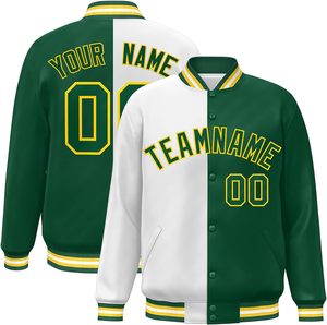 OEM personalizado Unisex High Street Varsity chaqueta de talla grande de cuello alto parches bordados piel de vaca Letterman chaqueta de béisbol de invierno - Product Image 5