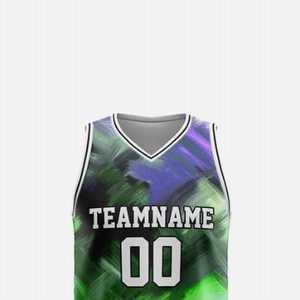 Camisetas de baloncesto hechas a medida para hombre, camisetas de baloncesto lisas, ropa deportiva de poliéster, camisetas y pantalones cortos Unisex - Product Image 2