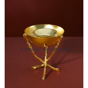 Nouveau modèle Look brillant brûleur de cire d'encens en acier inoxydable martelé conception de table ronde décoration Bakhoor brûleur bas prix - Product Image 4