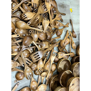 Cuillères du Vietnam sculptées à la main en gros: exportation 2025, vaisselle de luxe de qualité supérieure - Product Image 1