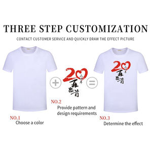 เสื้อยืดคอกลมของผู้ชายผ้าเจอร์ซีย์ระบายอากาศได้ดีแห้งเร็วไซส์ใหญ่พิเศษดีไซน์ว่างเปล่า - Product Image 2