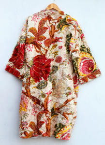 ชุดกิโมโนมีเข็มขัดผูกโบว์ลายดอกไม้สำหรับฤดูหนาวเสื้อโค้ทสำหรับผู้หญิงเสื้อคลุมงานปาร์ตี้ทำมือสไตล์ญี่ปุ่น - Product Image 3