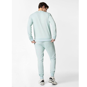 Jersey con logotipo personalizado para hombre, chaqueta deportiva para gimnasio, chándal deportivo de algodón 2025, conjunto de Pantalón deportivo, nuevo diseño informal, 100% - Product Image 2