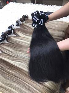 Cheveux vierges bruts vietnamiens vente en gros faisceaux Machine Double trame naturelle droite haute qualité 100% Remy cheveux VQ cheveux 100gr - Product Image 2