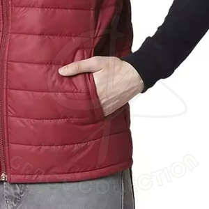 Slim Fit Nouvel Article Offre Spéciale Hommes Puffer Gilet 100% Polyester Nouveau Style Gilet Imperméable Avec Poche À Fermeture Éclair - Product Image 6