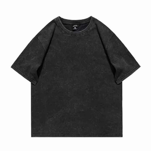 Streetwear personnalisé pour hommes Ensemble chemise courte délavée à l'acide Tenues d'été pour hommes Fabrication de haute qualité - Product Image 2