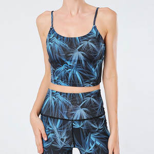 Mallas de cintura alta estampadas de diseñador personalizadas para mujer, pantalones deportivos adelgazantes de yoga, mallas al por mayor para mujer - Product Image 4