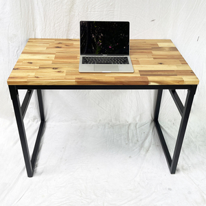 Minimalist 100x60cm Folding Wood Tram <b>Worktable</b> SPD68175 with Convenient Footrest - Product Image 3