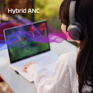 HyperX Cloud Mix 2 Auriculares inalámbricos duales sobre la oreja con ANC 2,4 GHz dongle Bluetooth 5,3 PC PS5 Nintendo Switch Steam Deck use - Product Image 5