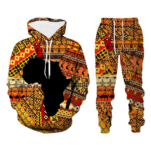 เสื้อสเวตเชิ้ตคู่รักสไตล์อินเดียพิมพ์ลายแบบซับลิเมชั่นสั่งทำพิเศษ ไซส์ใหญ่ สำหรับฤดูใบไม้ผลิและฤดูใบไม้ร่วง ชุดเซ็ต 2 ชิ้น เสื้อฮู้ดผู้ชาย - Product Image 1