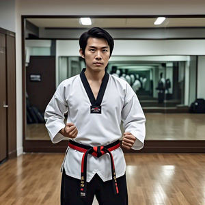 ชุดเทควันโดสำหรับผู้ชายผู้หญิงชุดต่อสู้เทควันโด - Product Image 4