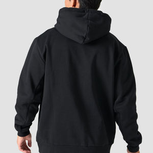 Pull-over en coton uni d'hiver à logo personnalisé Nouveau design Vêtements décontractés Sweat à capuche de style streetwear de haute qualité pour hommes - Product Image 5