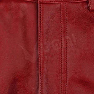 Pantalon en cuir pour homme, décontracté, taille mi-haute, coupe droite, motif lourd, tissu en toile écologique, braguette à boutons, teinture unie, séchage rapide - Product Image 5