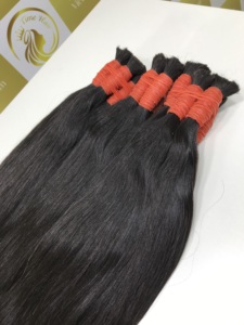 ผมต่อแบบ Remy ผมตรงสีธรรมชาติแบบไม่ผ่านกระบวนการผมลอนแบบหลวมแบบไม่ผ่านกระบวนการผมเป็นลอนแบบ100% - Product Image 2