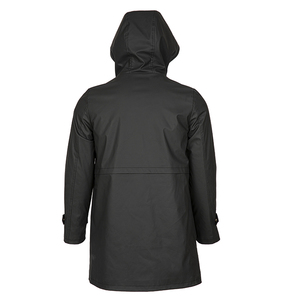 OEM Coupe-vent à capuche taille plus respirant imperméable pour hommes Logo personnalisé Vestes zippées pour sports d'extérieur - Product Image 3